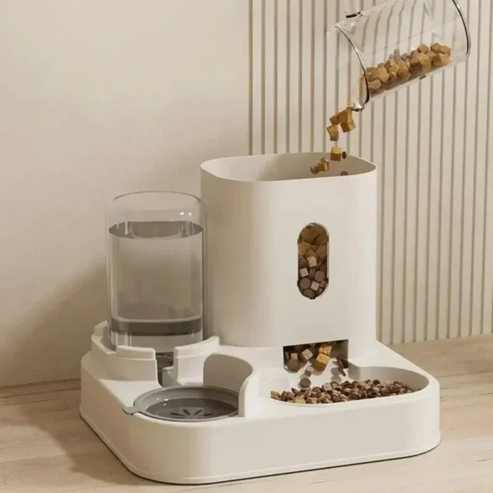 Dispensador Dúo: Comida y Agua